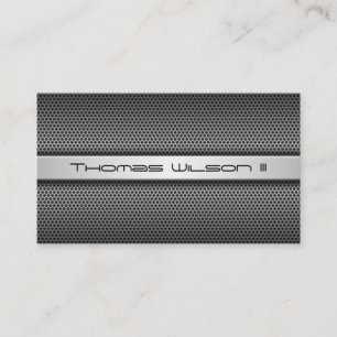 Modern Professional Perforated Metal Business Card