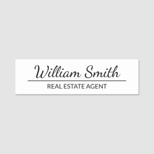 Modern Professional Personalised Name Tag