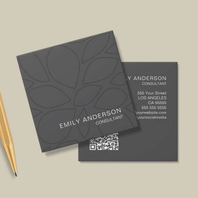 Modern Professional Personalised QR Business Card (Create your own Professional Business Card by MINTIC DESIGN STUDIO)