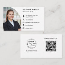 Modern Professional Photo QR Code Social Media
