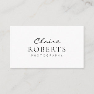 modern professional photographer business card