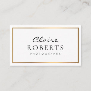 modern professional   photographer business card