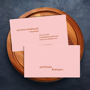 Modern Professional Pink Business Card