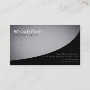 Modern Professional Plain Black Chalkboard Business Card