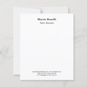 Modern Professional Plain Black & White Classical