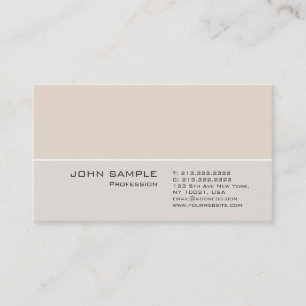 Modern Professional Plain Simple Elegant Colors Business Card