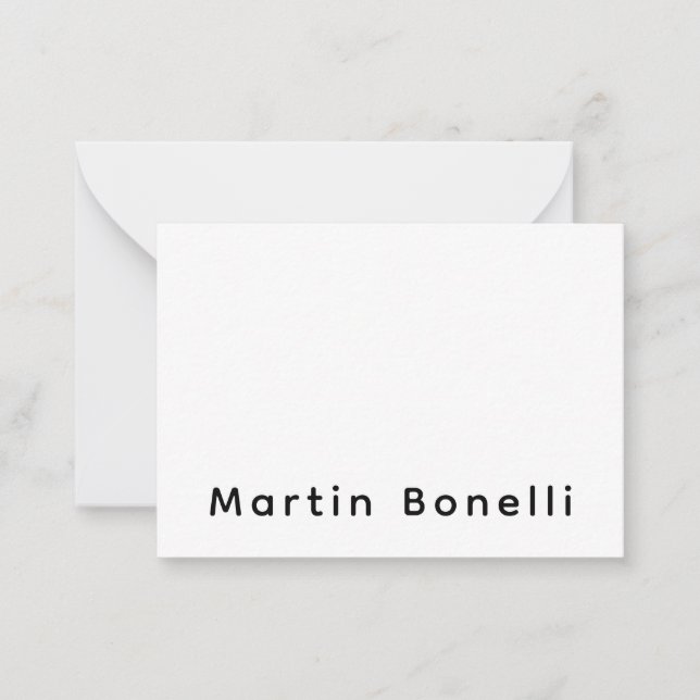Modern Professional PlainCustom Own Name Card (Front)