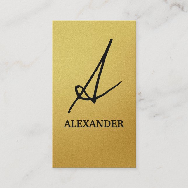 Modern Professional Platinum Business Card (Front)