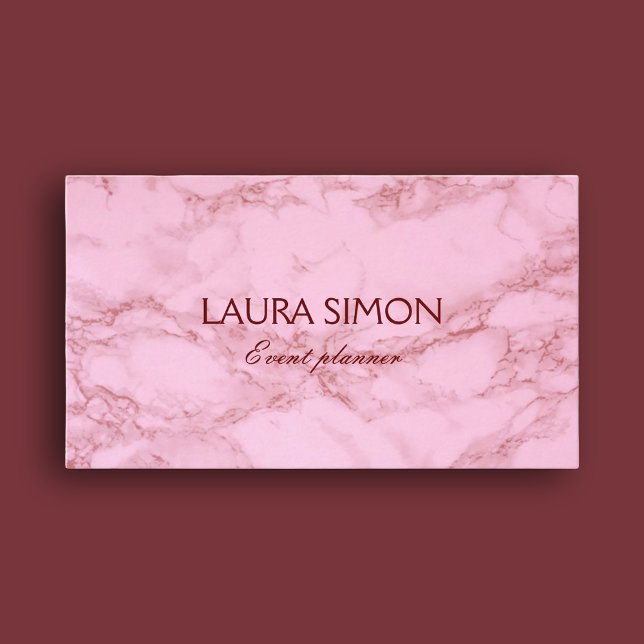 Modern professional rose marble business card (Chic and minimalist design - rose marble business card)