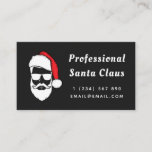 Modern Professional Santa Claus Funny Christmas  Business Card<br><div class="desc">These cool business cards would be great for Santa or any Christmas related service. Easily add your own name,  occupation and other info by clicking on the "personalise this template" option.</div>