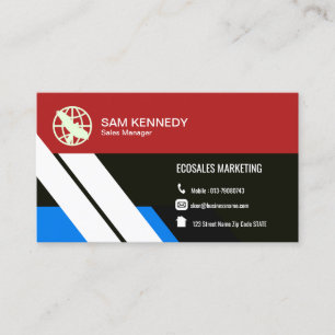 Modern Professional Simple Marketing Manager, Business Card