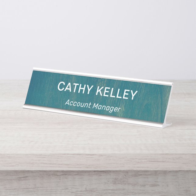 Modern Professional Simple Office Title  Desk Name Plate (Front)