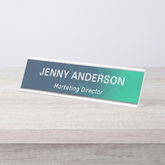 Modern Professional Simple Office Title  Desk Name Plate (Front)