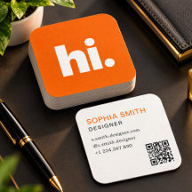 Modern Professional Square Business Card
