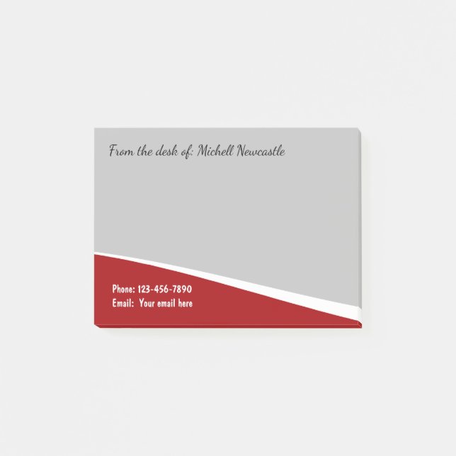 Modern Professional Style Post-it Notes (Front)