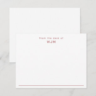 Modern Professional Stylish Correspondence Flat Card