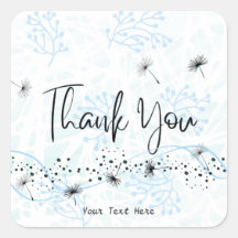 Modern Professional Thank You Typography Blue