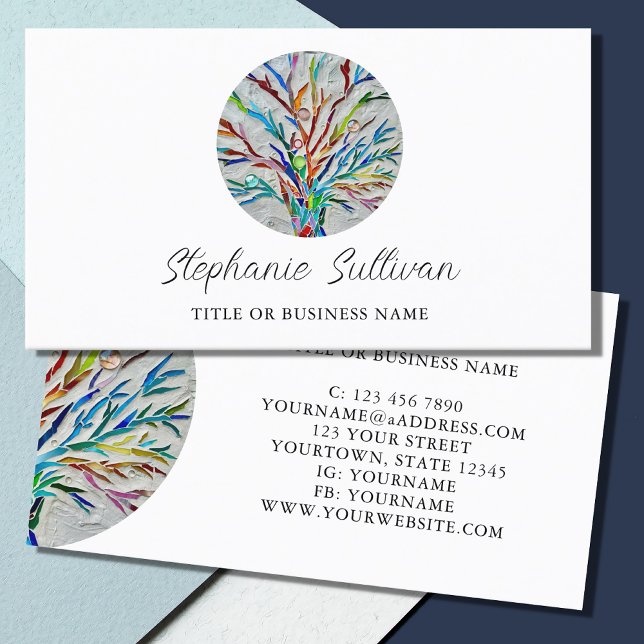 Modern Professional Tree of Life Business Card (Creator Uploaded)
