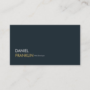 Modern Professional Web Developer Business Card