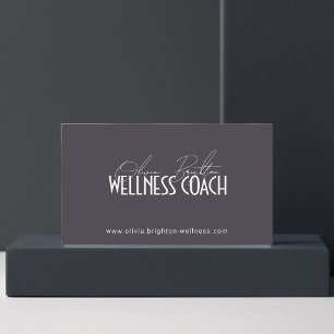 Modern Professional Wellness Coach High-end Business Card