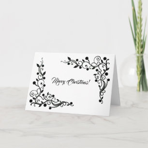 Modern Professional White Merry Christmas Card