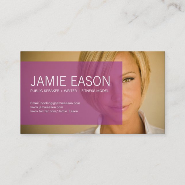 Modern Profile Card - Jamie Eason (Front)
