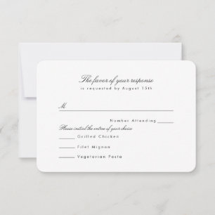 Modern Profile RSVP Card