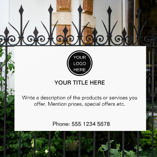 Modern Promotional Business Logo Advertising Text  Banner