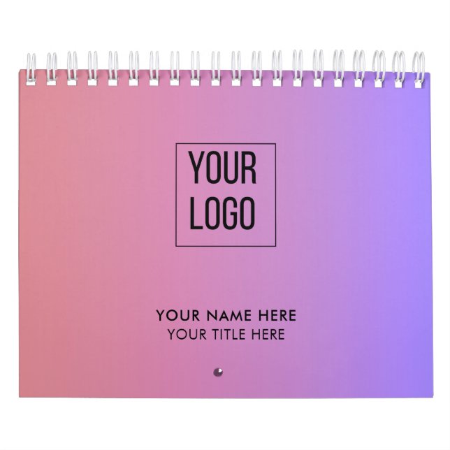 Modern Promotional Business Logo Calendar (Cover)