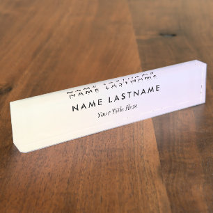 Modern Promotional Business Logo Nameplate