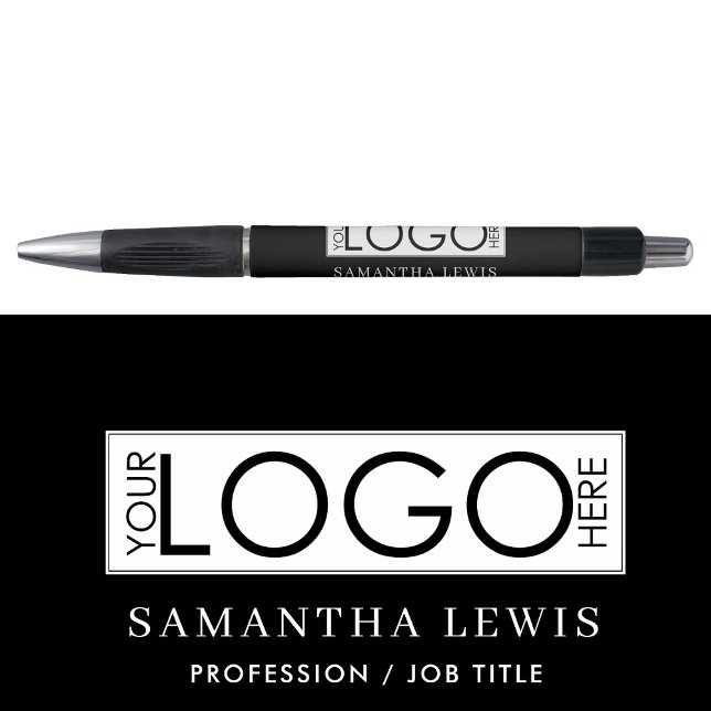 Modern Promotional Business Logo & Text Black (Modern Promotional Business Logo & Text Black Pen)