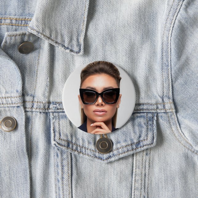 Modern Promotional Business Photography Photo 7.5 Cm Round Badge (In Situ)