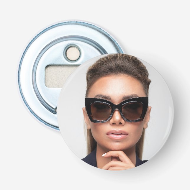 Modern Promotional Business Photography Photo Bottle Opener (Front)