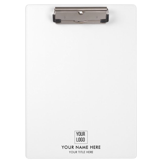 Modern Promotional Logo Business Clipboard (Front)