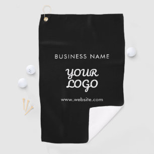 Modern Promotional Logo & Text Editable Colour Golf Towel