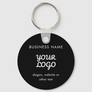 Modern Promotional Logo & Text   Editable Colour Key Ring