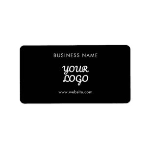 Modern Promotional Logo & Text Editable Colour Label