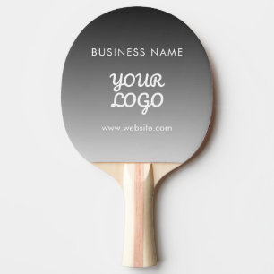 Modern Promotional Logo & Text Editable Colour Ping Pong Paddle