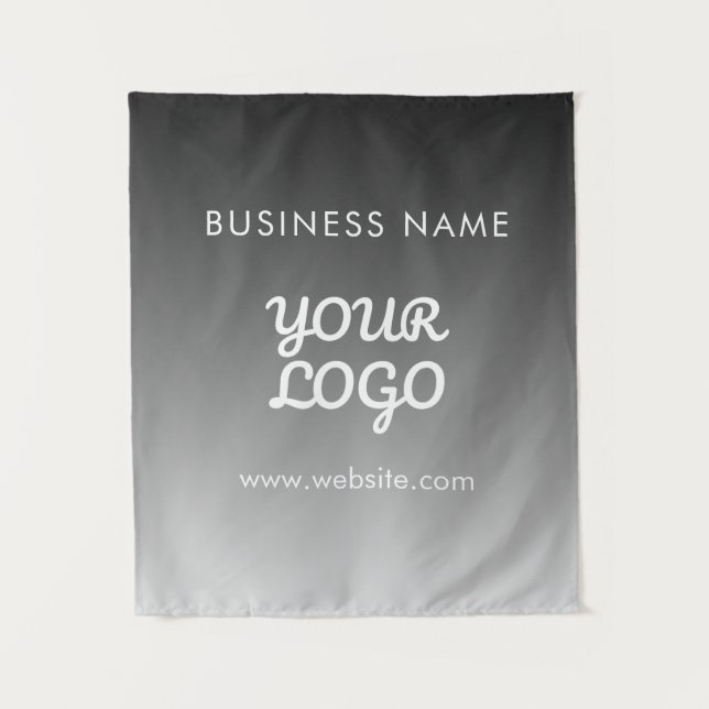 Modern Promotional Logo & Text | Editable Colour Tapestry (Front)
