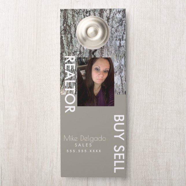 Modern Property Manager Home Sales Broker Door Hanger (On Knob)