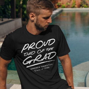 Modern Proud Dad of the Grad T-Shirt