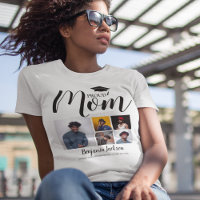 Modern Proud Mum | 5 Photo Graduation T-Shirt