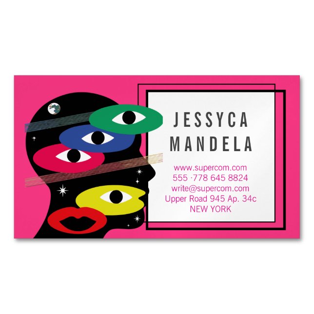 Modern Psychologist Magnetic Cards (Front)