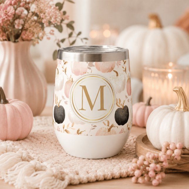 Modern Pumpkin Monogram – Personalised Initial (Creator Uploaded)