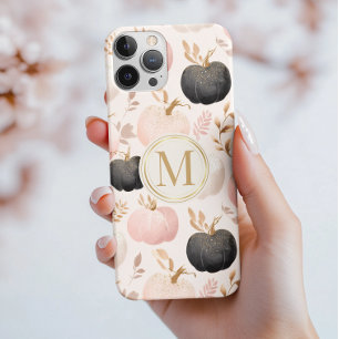 Modern Pumpkin Monogram – Personalised Initial  iPhone 15 Pro Max Case
