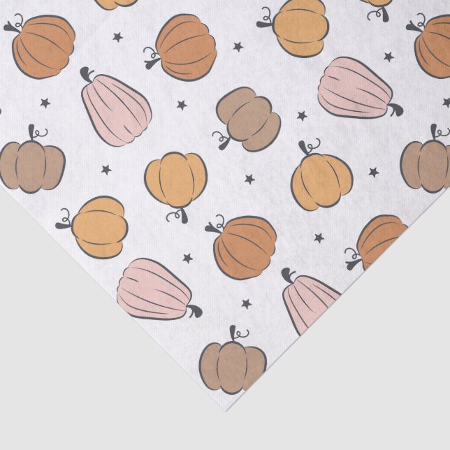 Modern Pumpkin Pattern - Tissue Paper (Detail)