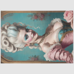 Modern Punk Marie Antoinette Decoupage Paper