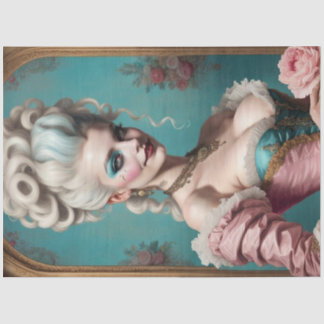 Modern Punk Marie Antoinette Decoupage Paper