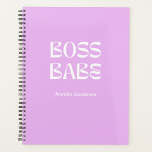  Modern Purple 2024 Boss Babe Personalised Planner