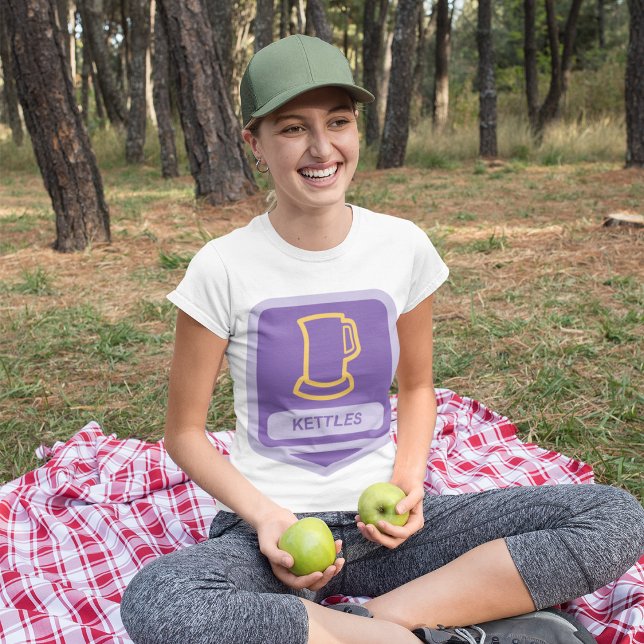 Modern Purple and Yellow Kettles Icon T-Shirt (Creator Uploaded)